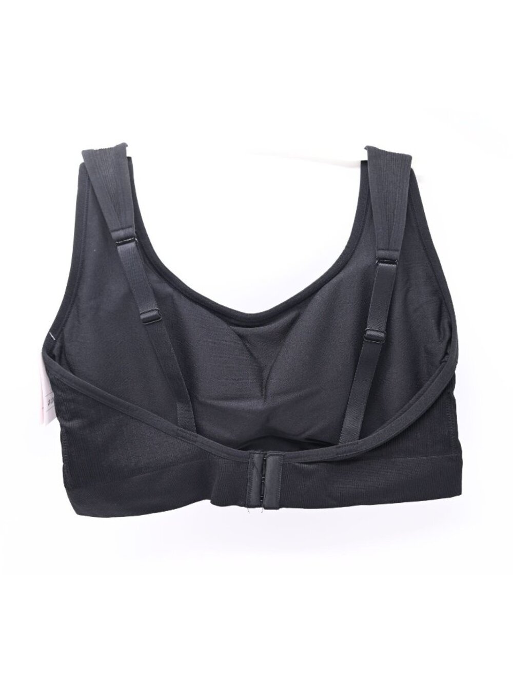 NEW Auden Lightly Lined Seamless Bralette Black Size 1X Neutral Removable Pads - Picture 3 of 7